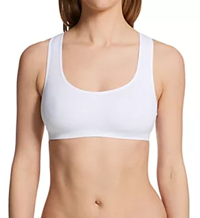Cabana Cotton Seamless Easy Tank Bralette White S