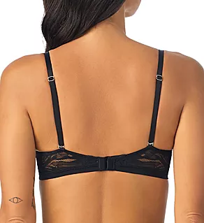 Sleek Micro Push Up Bra Black 32D