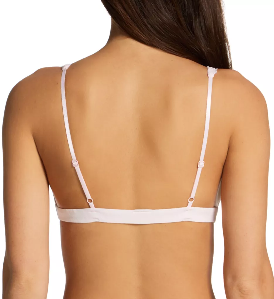 Organic Cotton High Point Bra with Lace Cotton Candy S
