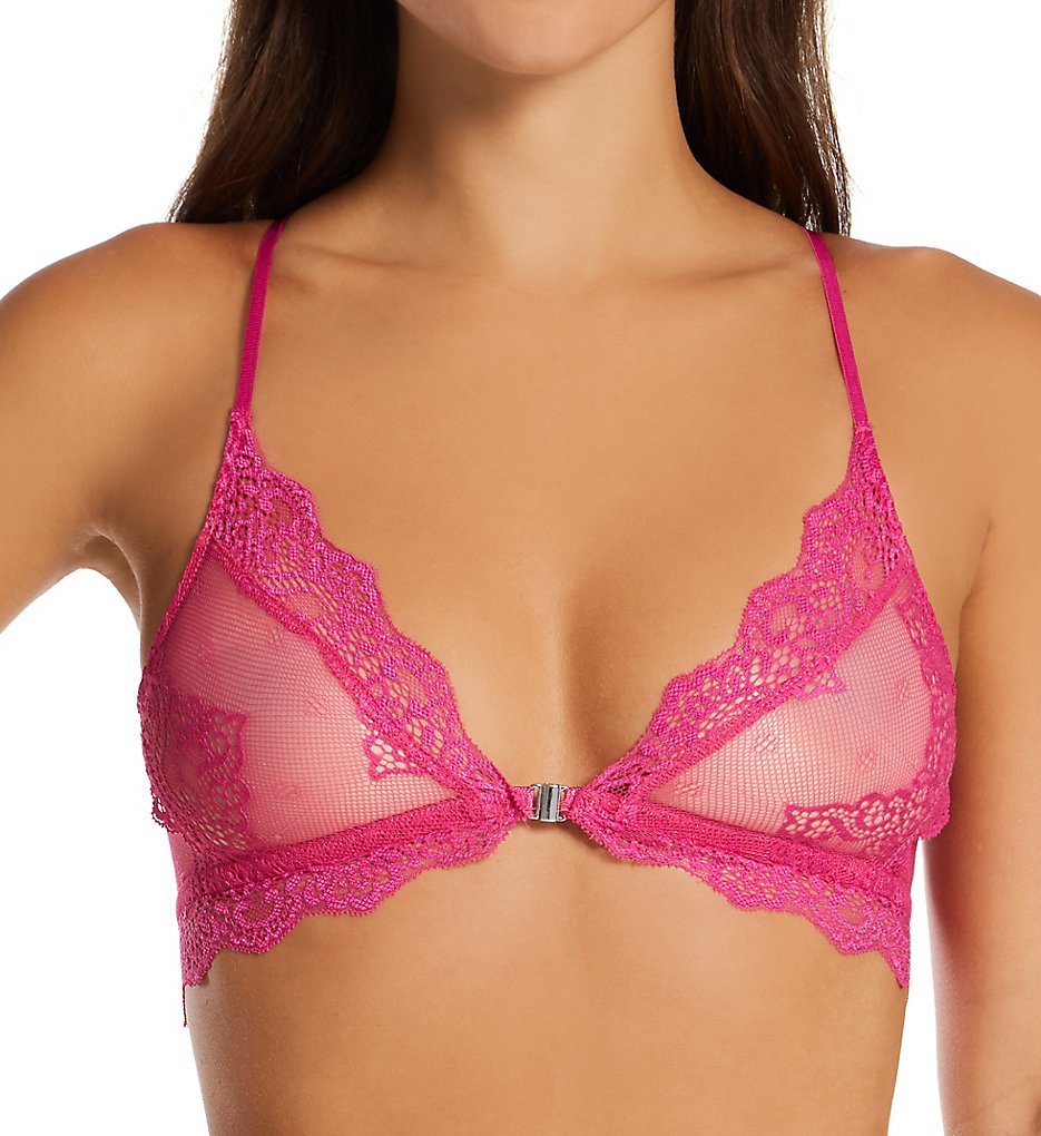 Only Hearts : Only Hearts 1416 So Fine Lace Bralette (Pink Orchid XL)