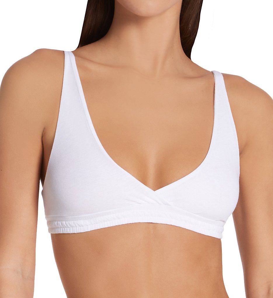 Only Hearts - Only Hearts 1874 Organic Cotton High Point Bralette (White XL)