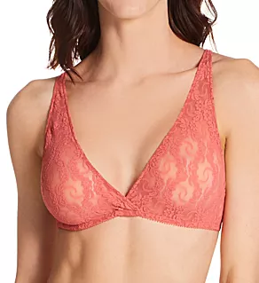 Stretch Lace Hi Point Bralette Guava S