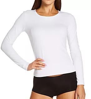 Delicious Longsleeve Crew Neck White S