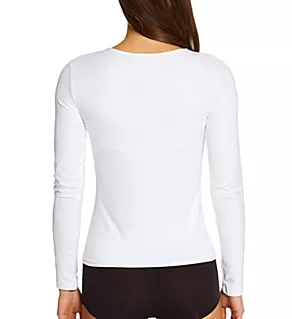 Delicious Longsleeve Crew Neck White S
