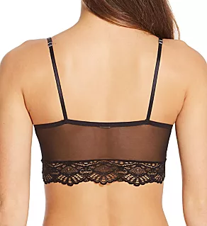 Whisper Crop Bralette Black/Black S