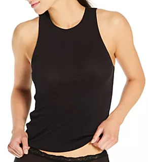 Organic Cotton Butterfly Tank Black S