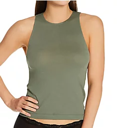 Organic Cotton Butterfly Tank Olive S