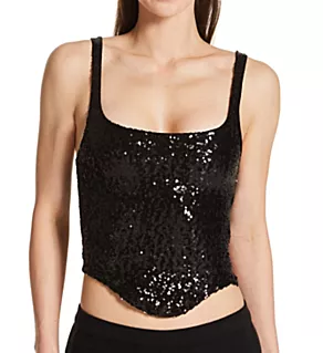 Shine On Sequined Corset Tank Kohl S