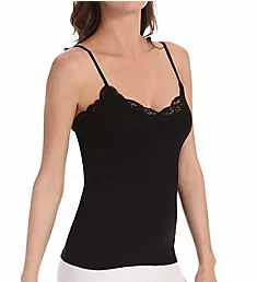 Delicious Camisole with Adjustable Lace Straps Black S