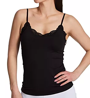 Delicious Camisole with Adjustable Lace Straps Black S
