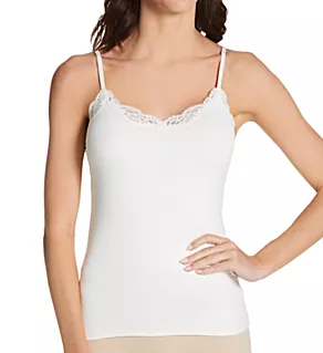 Delicious Camisole with Adjustable Lace Straps Cream S
