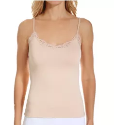 Delicious Camisole with Adjustable Lace Straps Parchment S