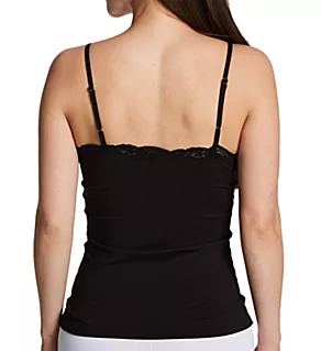 Delicious Camisole with Adjustable Lace Straps Black S
