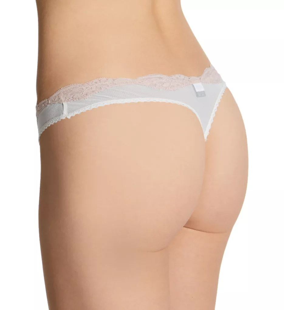 Tulle Lace Low Rise Thong Creme/Vintage P/S