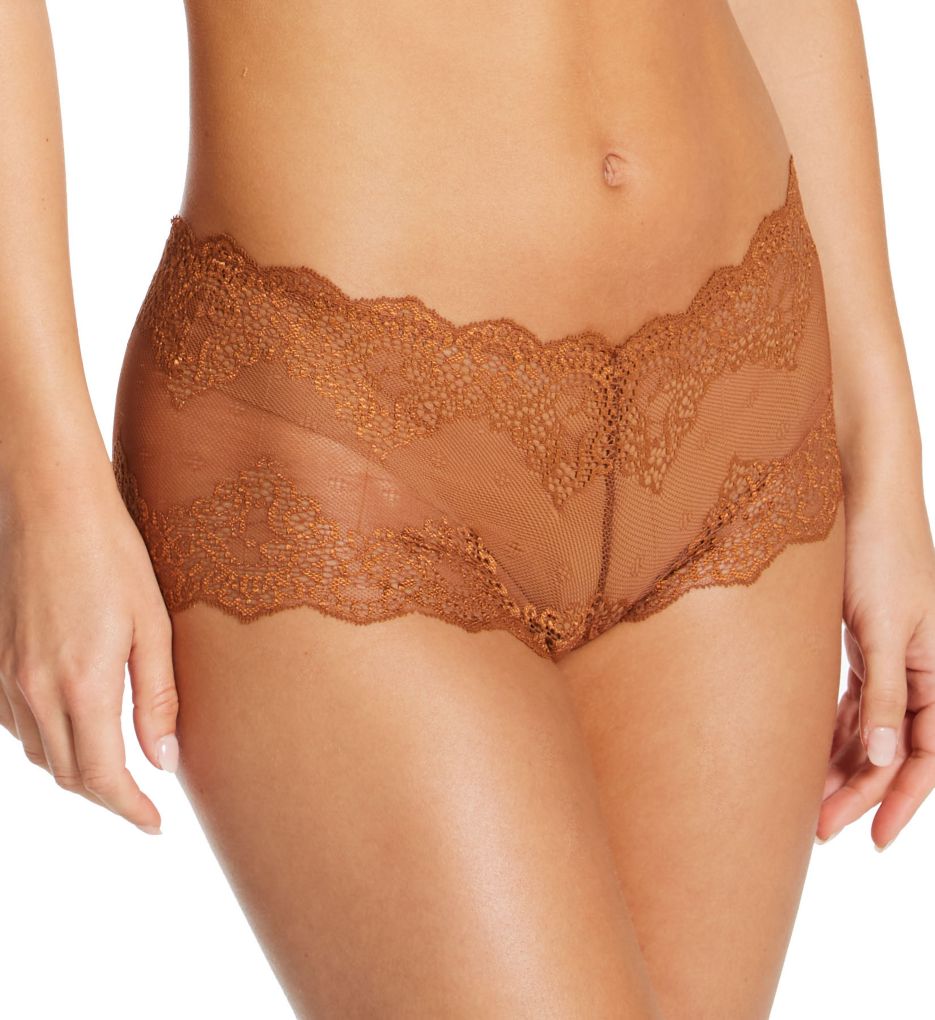 Only Hearts Women's So Fine with Lace Hipster Panty in Beige | Size Small | HerRoom.com