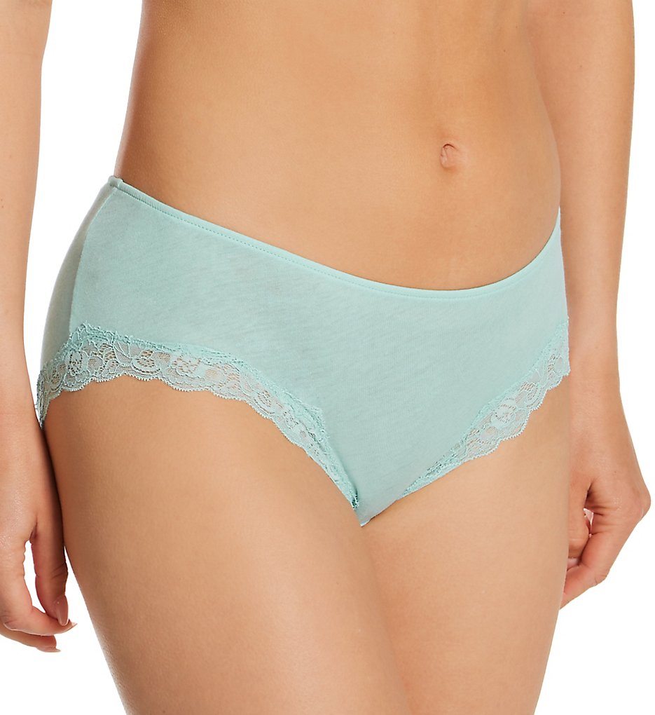 Only Hearts : Only Hearts 50840 Organic Cotton Hipster Panty (Aquamarine S)