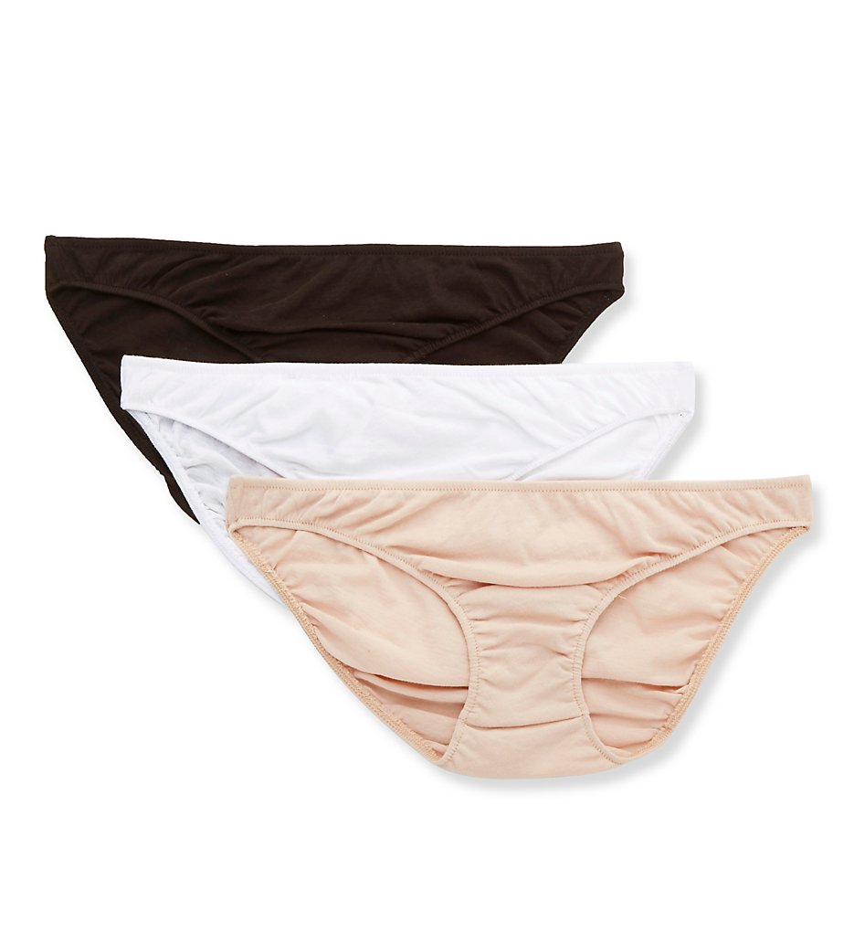 Only Hearts : Only Hearts 50840B Organic Cotton Hipster Panty - 3 Pack (Bone/White/Black S)