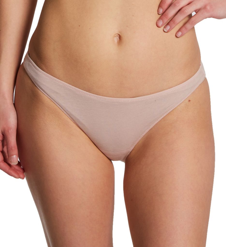 Women's Only Hearts 51707 Organic Cotton High Cut Thong (White M)