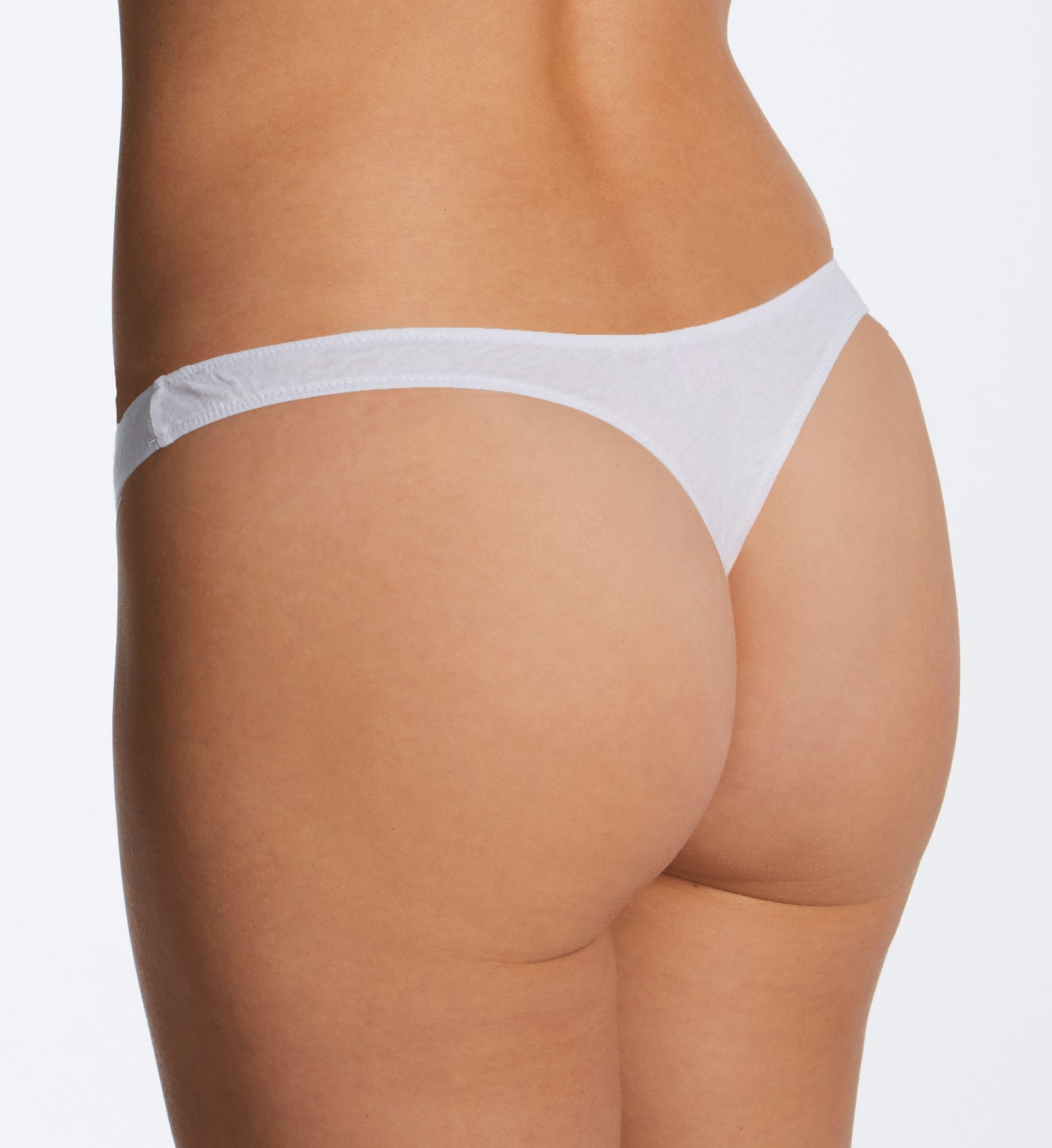 Only Hearts Organic Cotton Basic Thong White P/S  - Image 2