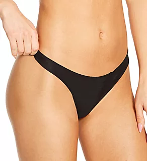 Second Skins Thong Panty Black P/S