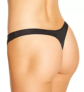 Second Skins Thong Panty Black P/S