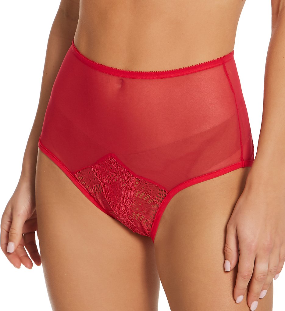 Only Hearts - Only Hearts 51508 Whisper Hi Waist Brief Panty (Hibiscus S)