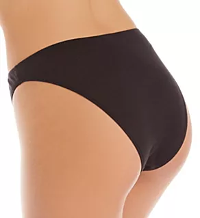 Organic Hi-Cut Bikini Brief Panty Black S