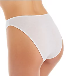 Organic Hi-Cut Bikini Brief Panty White S