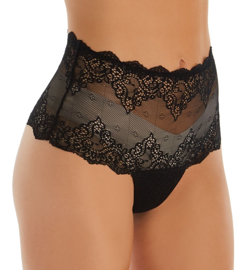 So Fine Lace High Waist Thong