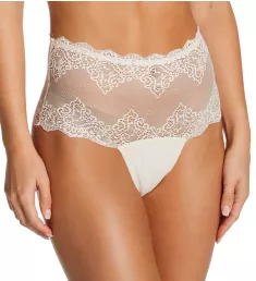 So Fine Lace High Waist Thong Bone S