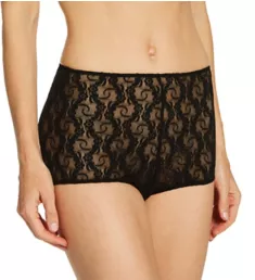 Stretch Lace Boyshort Panty Black M