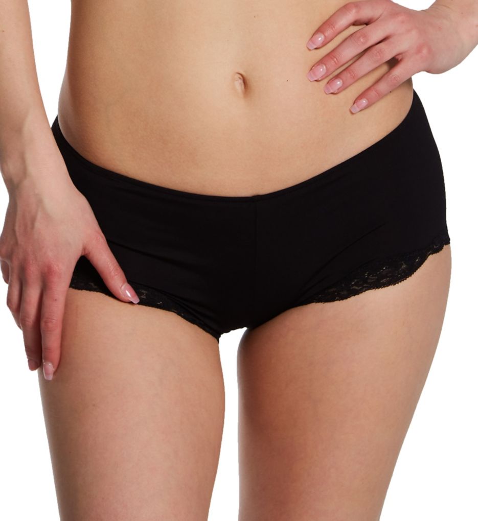 Only Hearts Women's Delicious Hipster With Lace Panty in Black | Size Medium | HerRoom.com