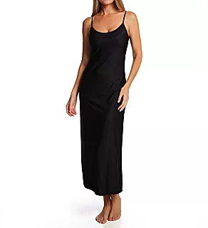 Second Skins Spaghetti Strap Gown Slip Black P/S