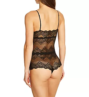 Lace Cheeky Bodysuit Black S