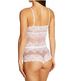 Lace Cheeky Bodysuit White S