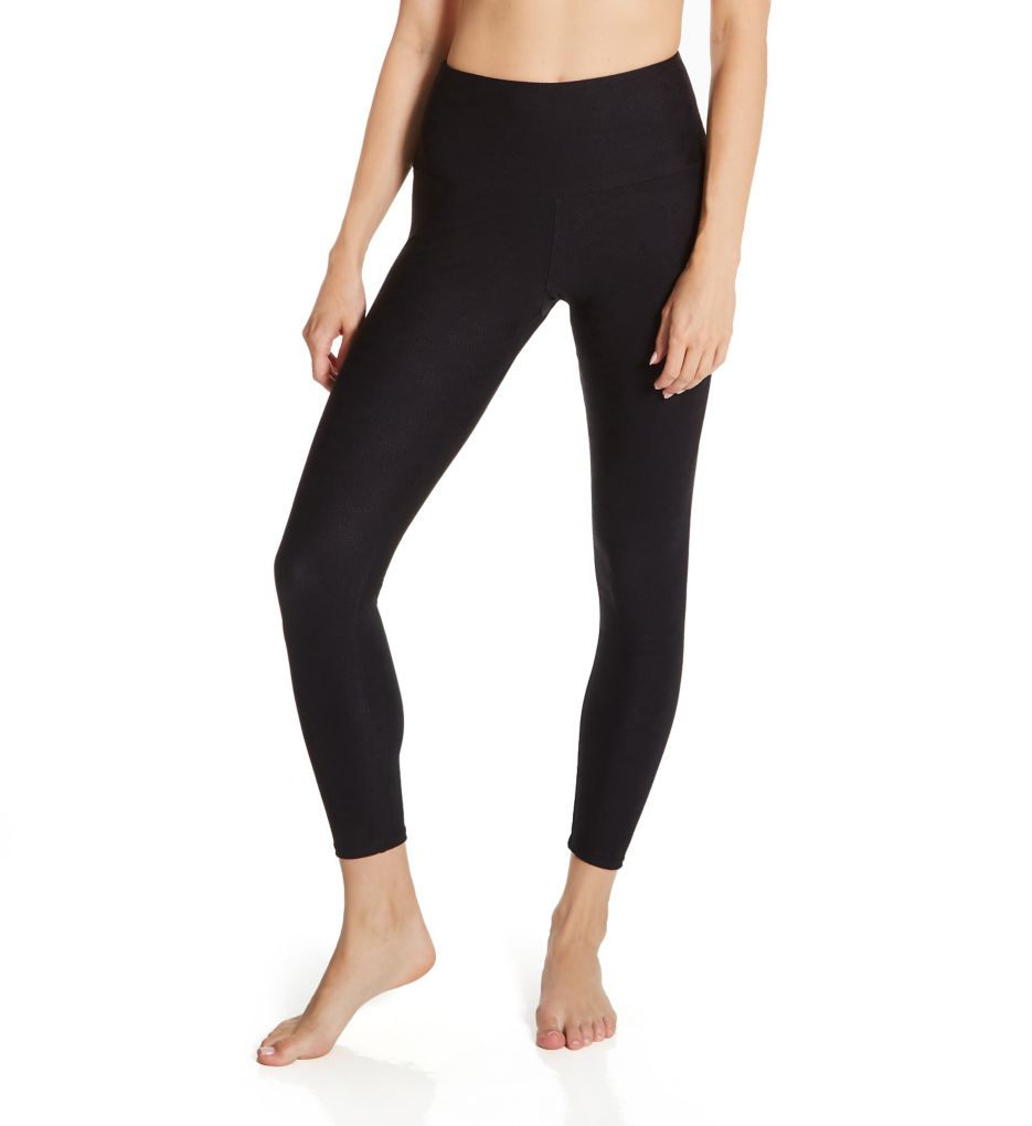 Onzie JACQUARD Midi 7/8 Yoga Leggings – Black