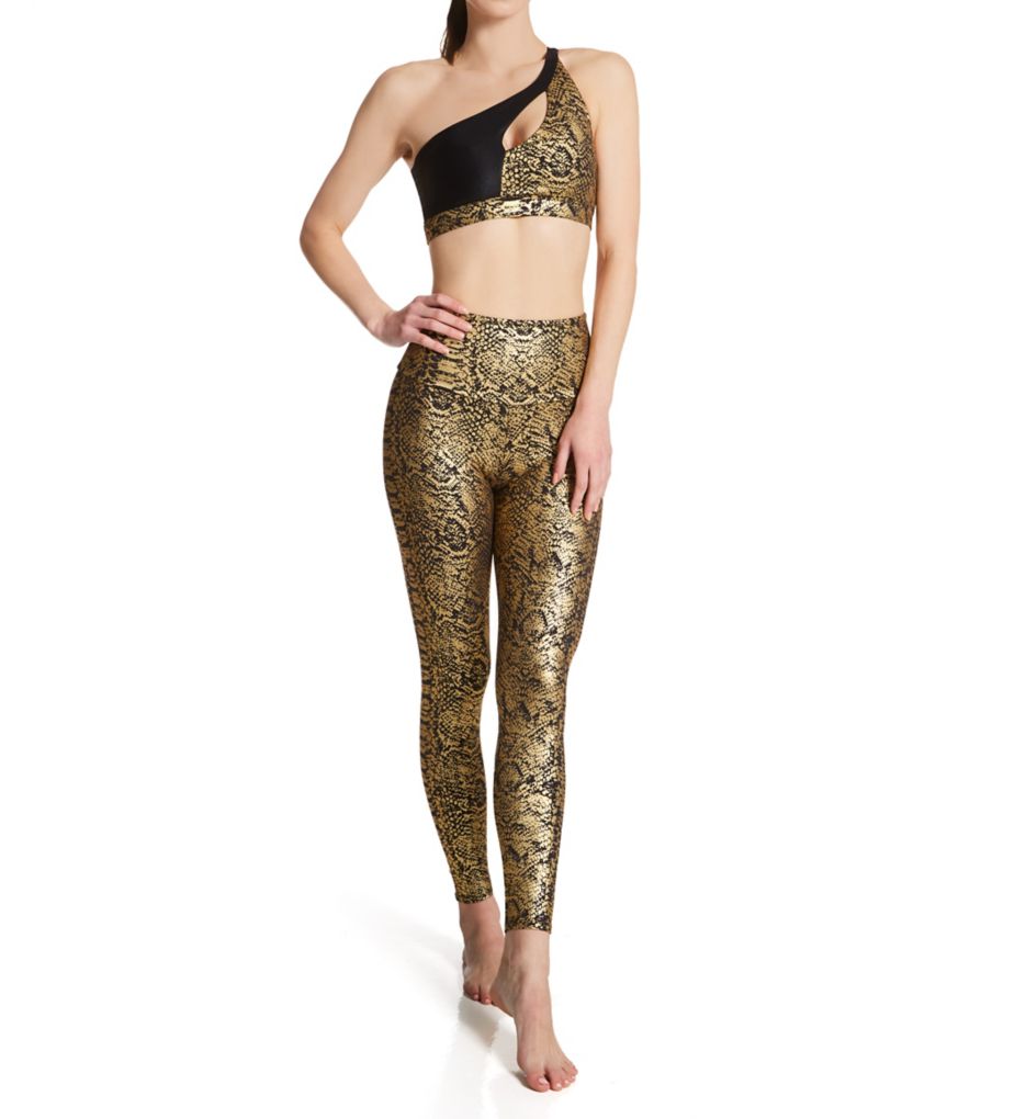 High Rise Foil Midi Legging-cs1