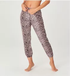 Cropped Leopard Print Sweatpant Leopard S/M