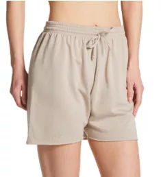 P.E. Drawstring Fleece Short Taupe S/M