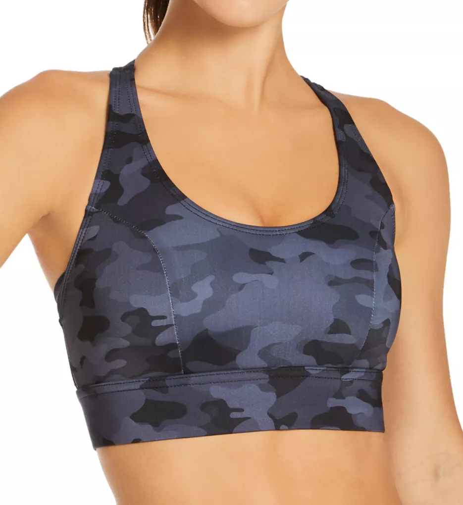 Warrior High Impact Sports Bra Black/Gray Camo S/M