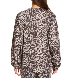 Boyfriend Leopard Print Sweatshirt Leopard O/S