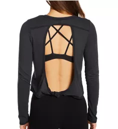 Vintage Tie Back Long Sleeve Top