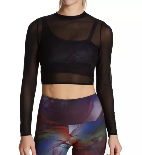 Onzie Sheer Lotus Long Sleeve Crop Top 3820