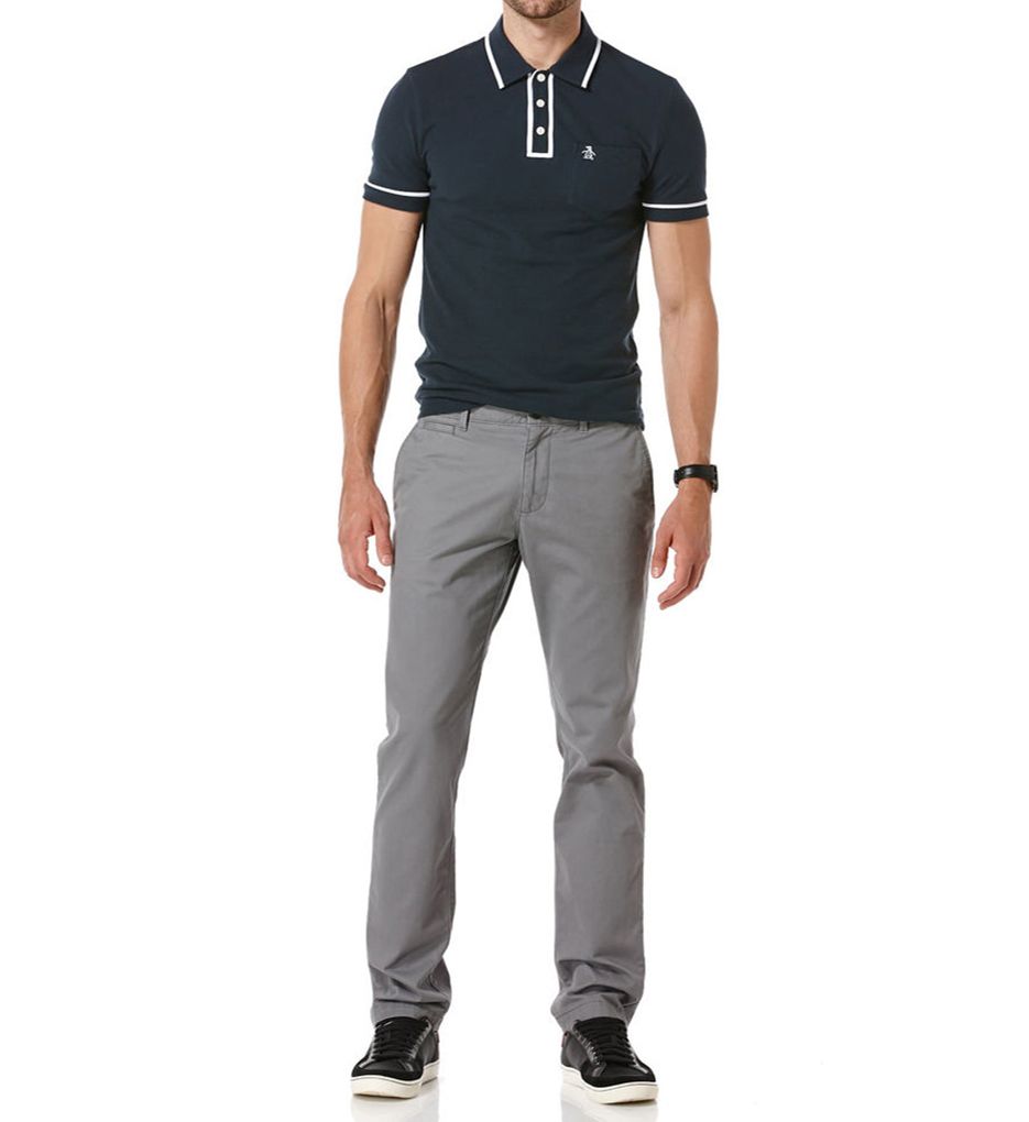 Slim Fit Flat Front Stretch 32 Inch Chino Pant-cs2