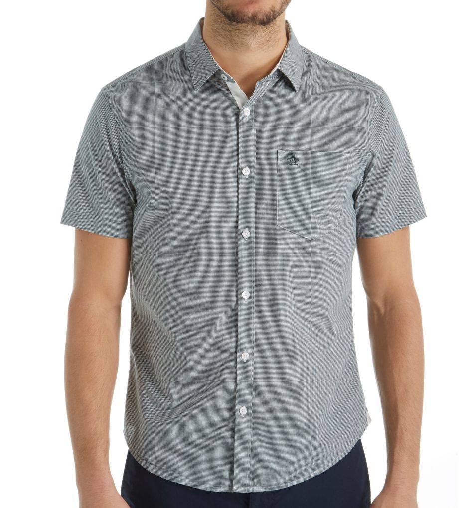 Gingham Heritage Slim Fit Woven Shirt-fs