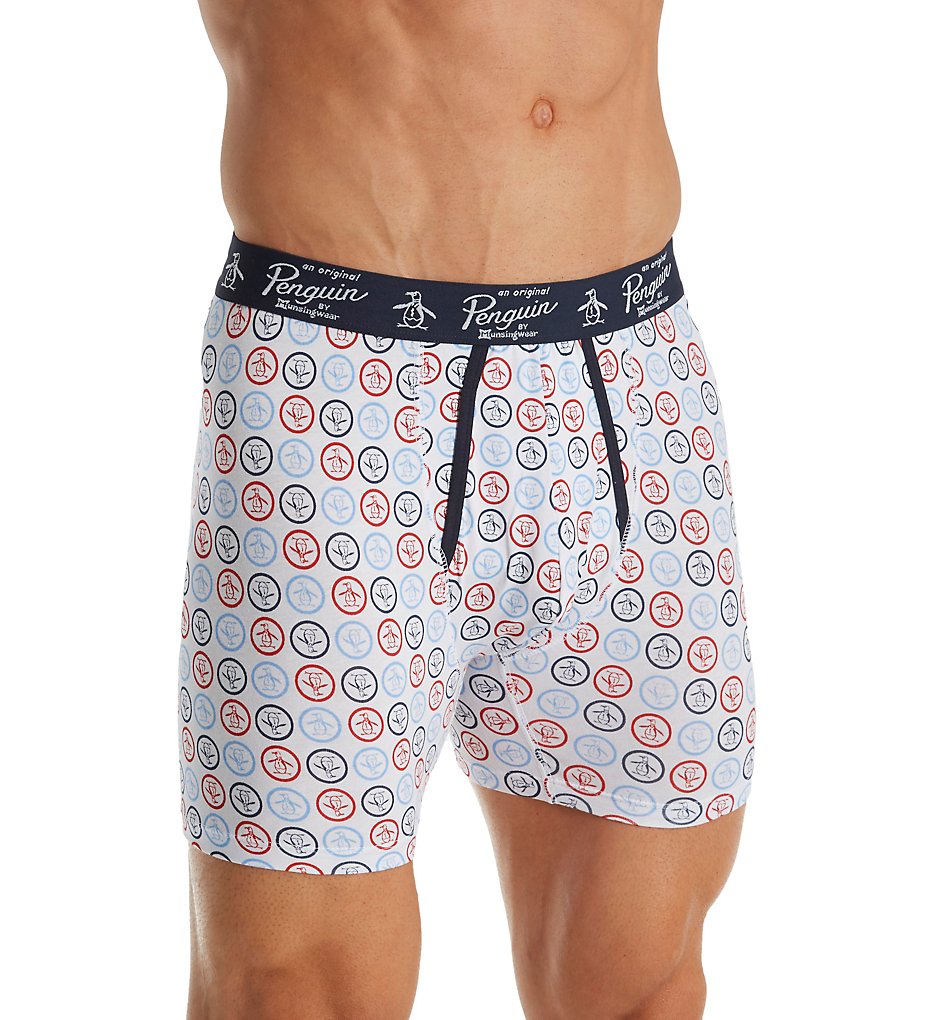Original Penguin RPM3308 Circle Pete Logo Boxer Briefs (Bright White Circle)