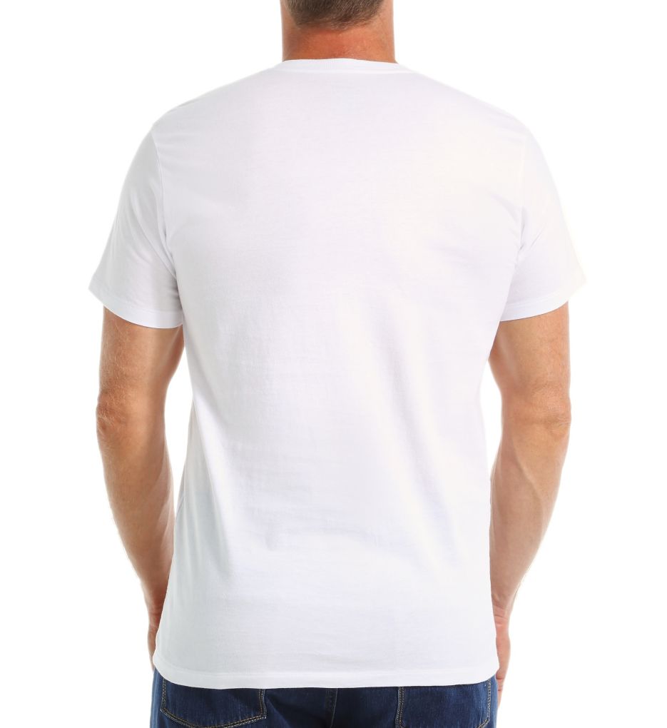 100% Cotton V-Neck Tee - 3 Pack-bs