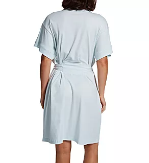 Butterknits Cap Sleeve Short Robe Blue XS