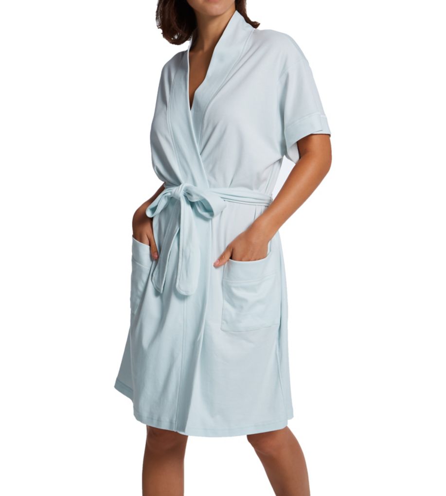 P-Jamas Butterknits Cap Sleeve Short Robe 347660 - Sleepwear