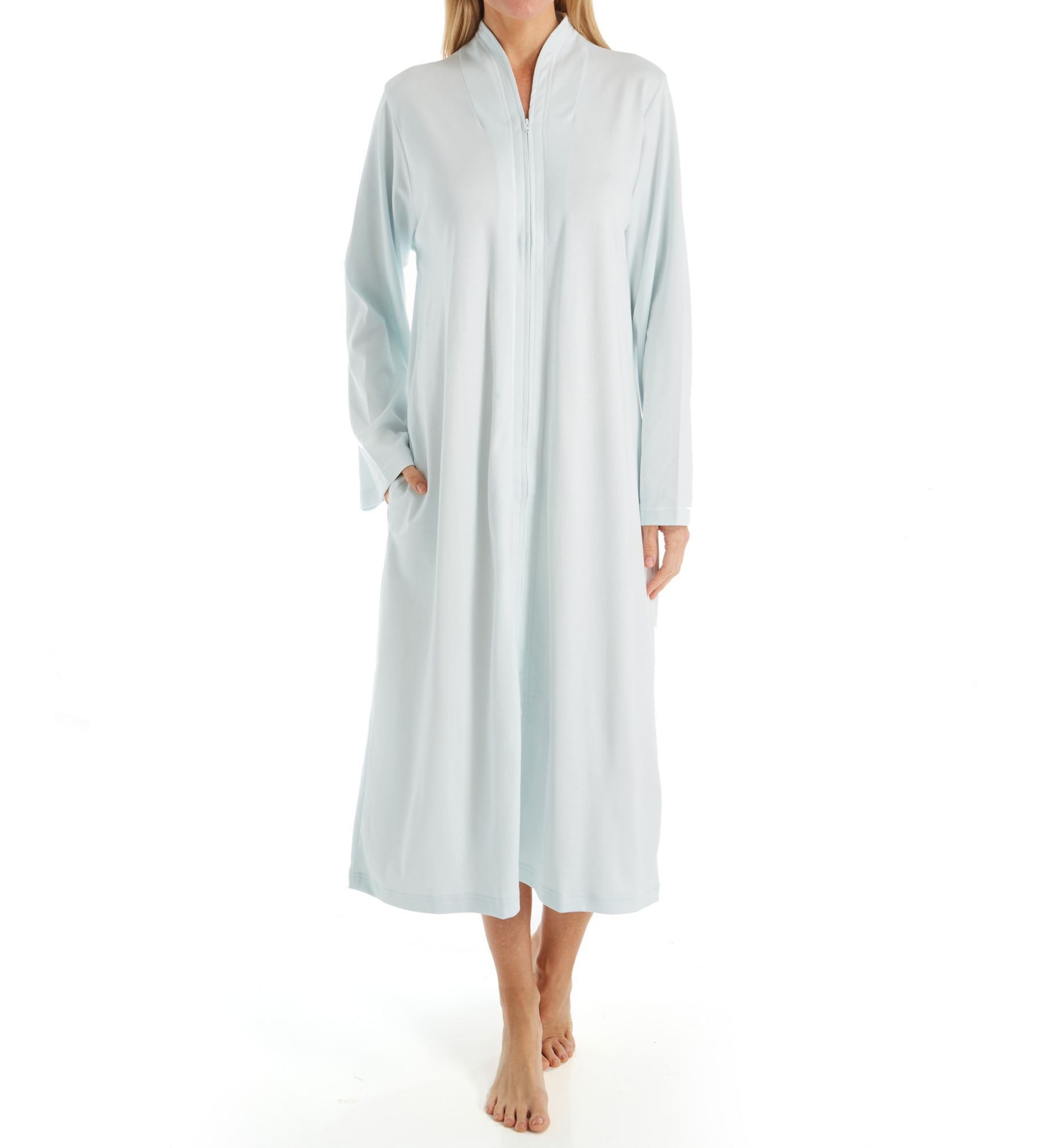 P-Jamas Butterknits Breakaway 48 Inch Zip Robe Blue XS  - Image 1